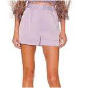 NWT - Alice + Olivia  Conry duchesse satin short in size 2 / Lavender